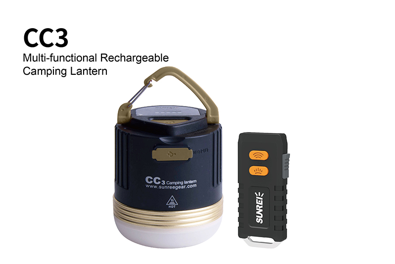 CC3 multi-functional rechargeable camping lantern